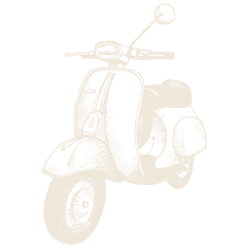 dessin d'une Vespa